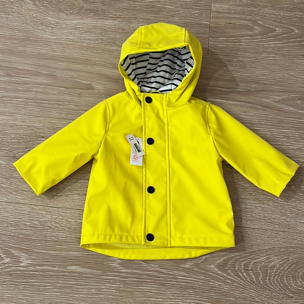 *NEW* Joe Fresh Fleece-lined Water Resistant Baby Raincoat Jacket - Size: 3-6m